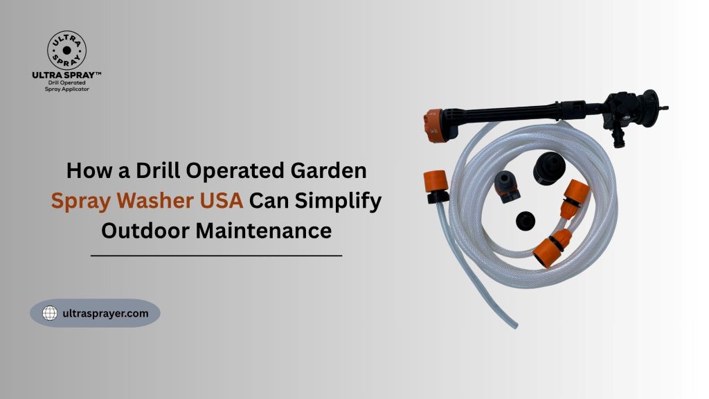 Drill Operated garden spray washer USA