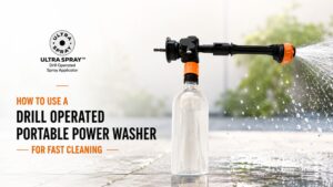 Drill Operated Portable Power Washer USA