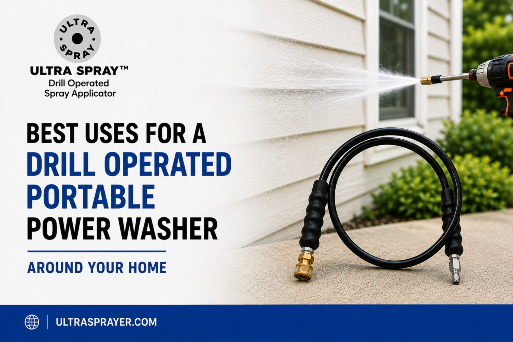 Drill Operated Portable Power Washer